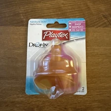 PLAYTEX BABY FAST FLOW FLAT TOP NIPPLES OLDER DISCONTINUED HARD TO FIND FREESHIP