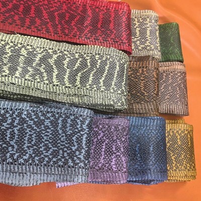 1 Stück Natürliche Pythonhaut - Multicolor Leder für Geldbörse, Gürtel, DIY