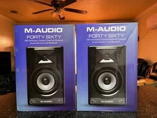 M-Audio Forty Sixty Powered Studio Monitors (Pair) Silver Limited-Edition