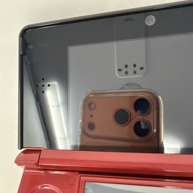 Nintendo 3DS Flame Red Handheld Console System CTR001 Mint Condition Barely Used