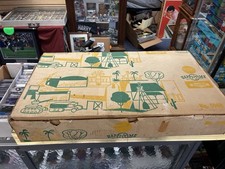 Sears HappiTime 1950 Vintage Wood Farm Play Set Barn Farmhouse Trolley Box