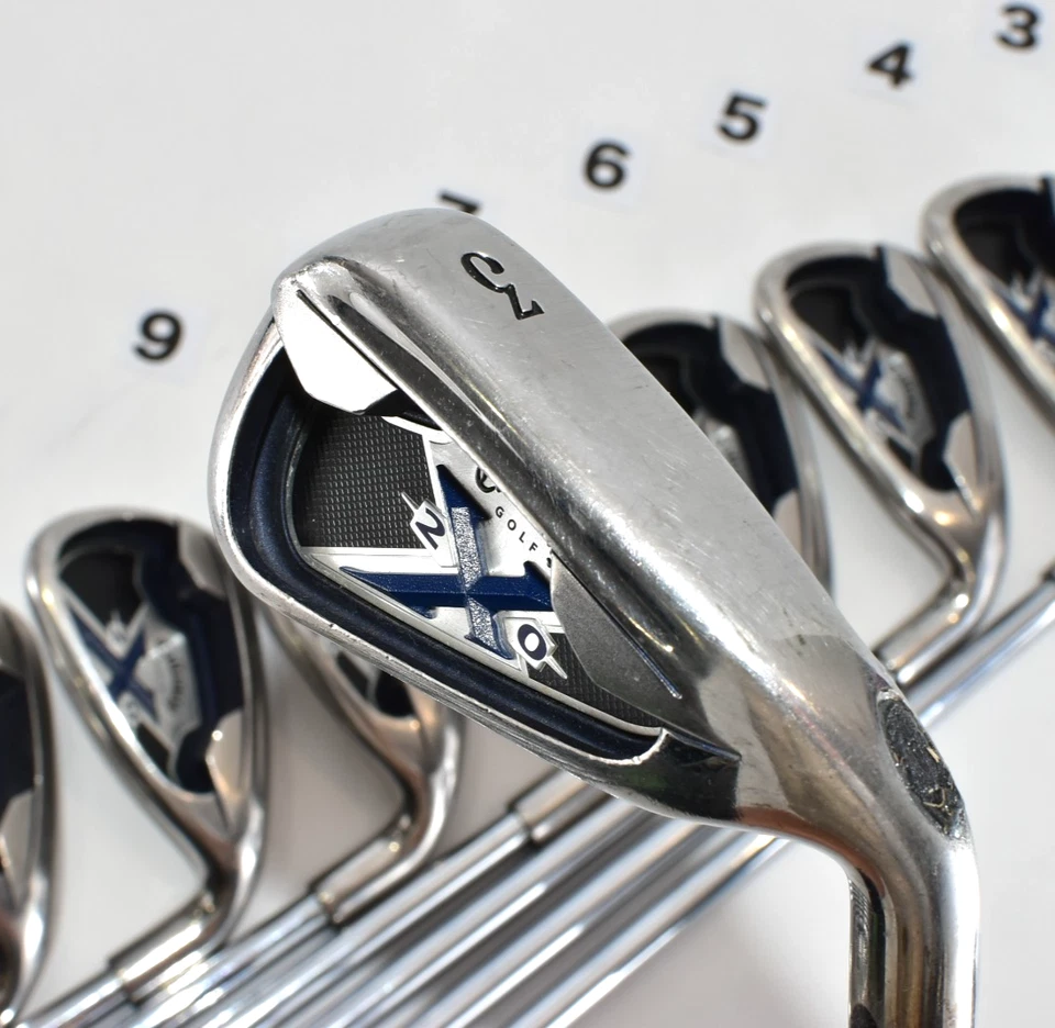 Callaway X-20 8p 3-4-5-6-7-8-9-Pw RH Golf Club Iron Set NSPRO 950GH Stiff X20 - Image 3 of 4