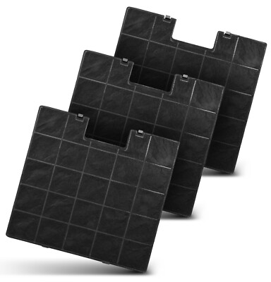 Set 3x Kohlefilter passend wie Gorenje 180177 322147 für Dunstabzugshaube