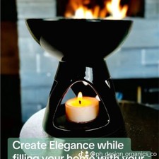 Black Deep Wax & Oil Warmer **Free Organic No...