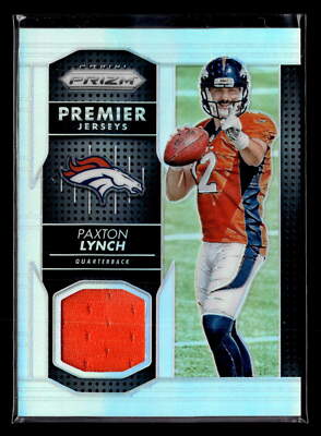 2016  Panini Prizm #PPJ-PL Paxton Lynch Rookie Prizm Premier Jerseys Broncos