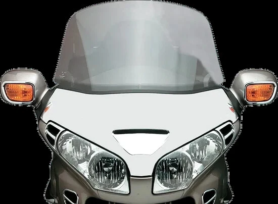 Panel de acento de parabrisas cromado ilimitado para Honda Goldwing 1800 01-13 Foto 2 de 4