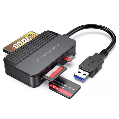 New USB 3.0 Multi Slot Card Reader Compact Flash Card Readers For SD/SDHC/SDXC - Afbeelding 9 van 13