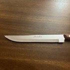Medallion Slicing Knife Stainless 7" Serrated Wood Handle Full Tang VTG Japan — photo 3
