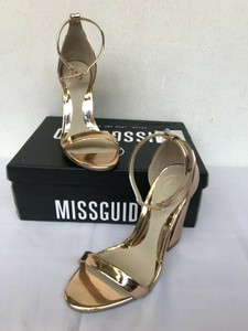 missguided gold sandals