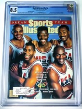1991 Sports Illustrated Olympics Dream Team Michael Jordan Graded CGC 8.5 Pop /6