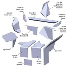 John Deere Early 4040 4240 4440 4640 4840 Cab Upholstery Kit USA