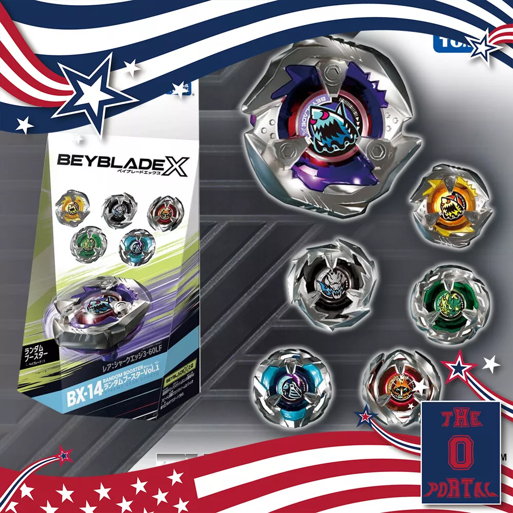 (In Stock) Takara Tomy Beyblade X Booster BX-14 Random Booster Vol. 1 Full  Set