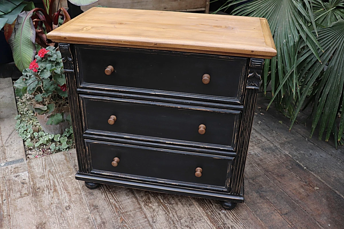 Antique black sale chest