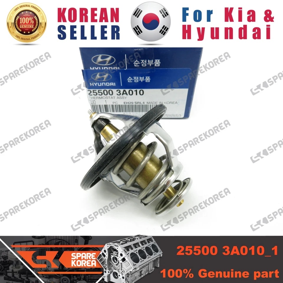 Genuine/OEM 255003A010 THERMOSTAT ASSY for Hyundai Veracruz - Image 2 of 2