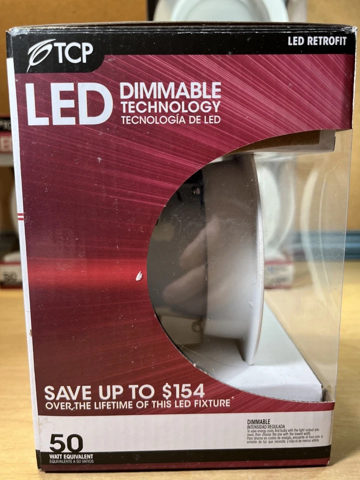 4- 50W  Equivalent Soft White (2700K) 4" Dimmable LED Retrofit 650 Lumens NEW - Image 3 of 4