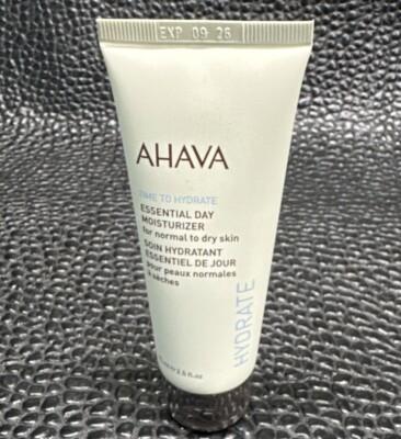 AHAVA Essential Day Moisturizer Time to Hydrate 2.5 oz  Normal Dry Skin Sealed
