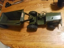 Charles Wm Doepke Metal Toy Euclid THE PIONEER Earth Mover & Tractor Green