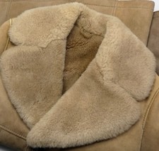 Marlboro Man Shearling Coat Vintage Genuine Sheepskin Leather Fur Made 1970s