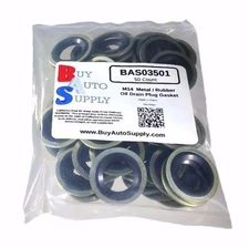 (50) M14 Metal Rubber Oil Drain Plug Gasket * Fits Ford Linclon Dorman 097-025 *