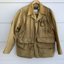 VTG Canvas Hunting Jacket Bone Dry Red Head Pheasant Upland Corduroy Mens 48 XL