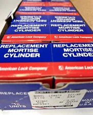 10 New American Mortise Cylinder w/ Keys Brass 9110 1” KA2 Keyway X06 Kwikset