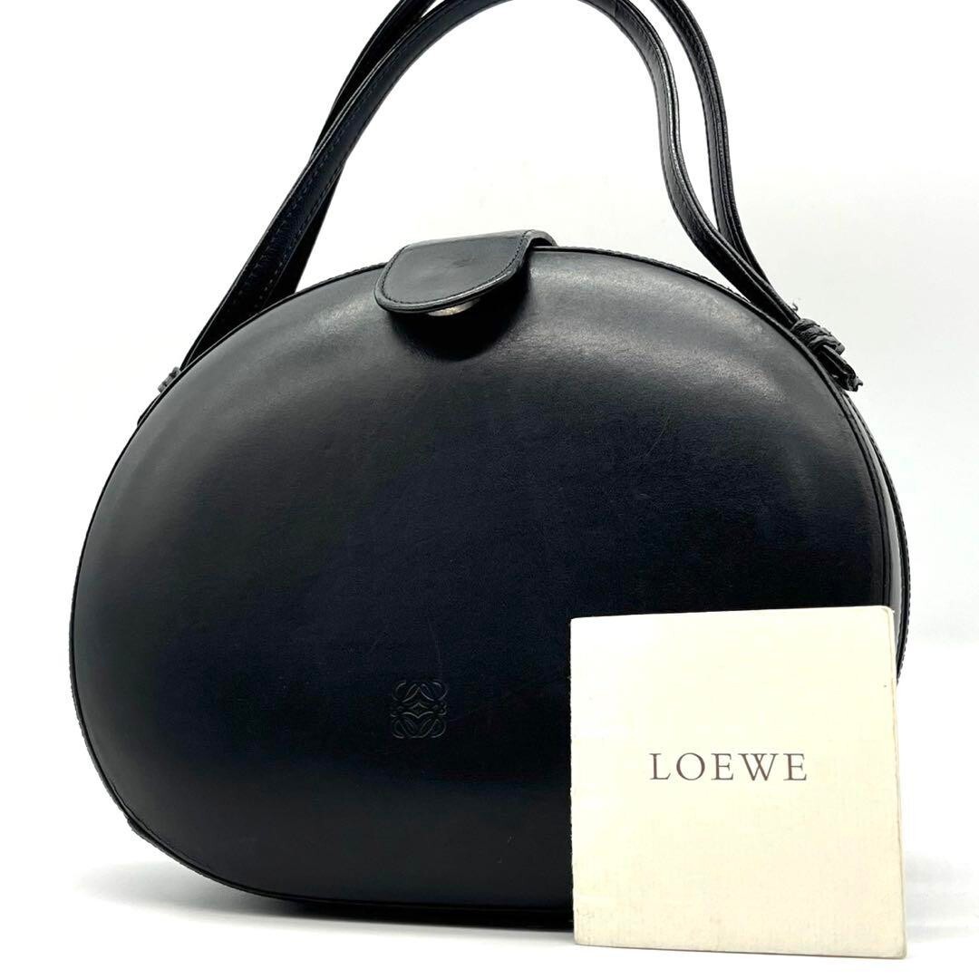 Loewe Vintage Anagram Round Women's Handbag Tote Bag Leather Loewe Vintage Anagram Round Women's Handbag Tote Bag Leather