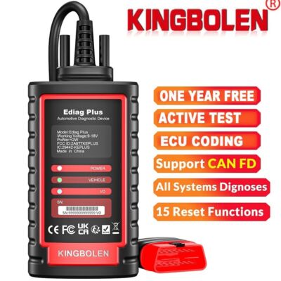 2026 KINGBOLEN NEW Ediag PLUS Car OBD2 Scanner Diagnostic Tool All System CAN FD