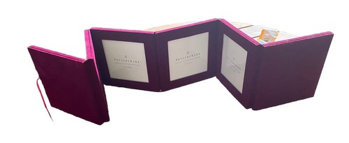 Pottery Barn family Red Velvet tree accordion frame 4 pictures - Picture 6 of 8