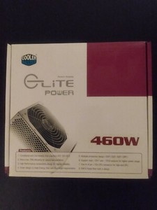 Cooler Master Elite 460W ATX 12v V2.3 Computer Power Supply P/N RS-460-PSAR-J3. 