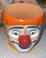 Ringling Bros Barnum & Bailey Circus Plastic Clown Head Mugs Set of 2 — listing 3