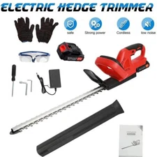 22 Inch Handheld Electric Cordless Hedge Trimmer Bush Trimmer with 21V Battery
