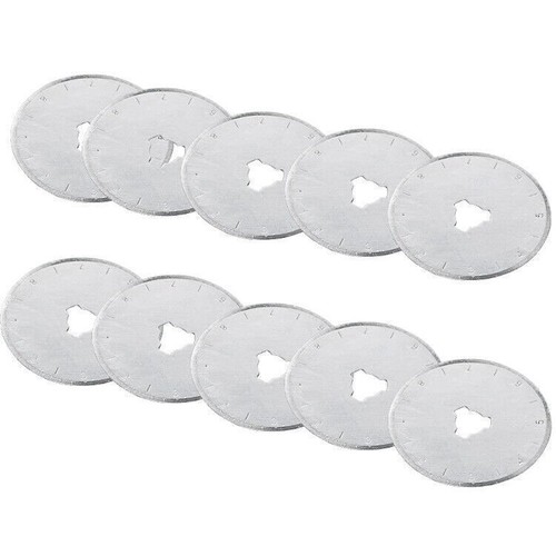 28mm & 45mm Rotary Cutter Spare Blades Leather Quilters Sewing Patchwork Fabric - Picture 10 of 13