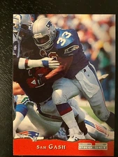 SAM GASH RC 1993 Pro Set #280 - New England Patriots