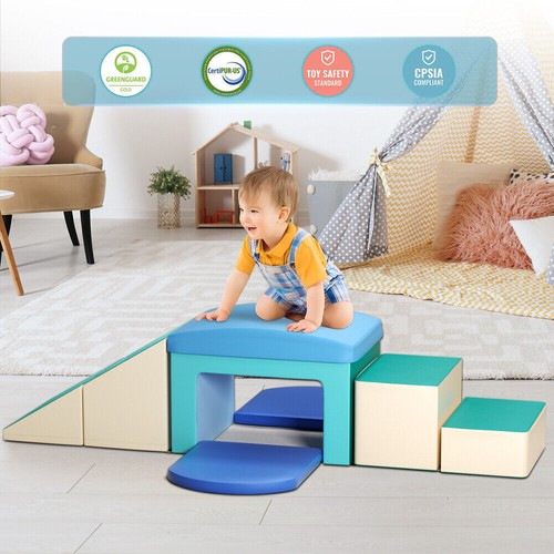 TTLIFE 6PCS Toddler Climb Crawl Activity Play Set Kids Soft Foam Building Blocks - Picture 31 of 48