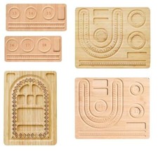 Jewelry Making Tray Wood Bead Board Jewelry Design Board Bracelet Beading Board.