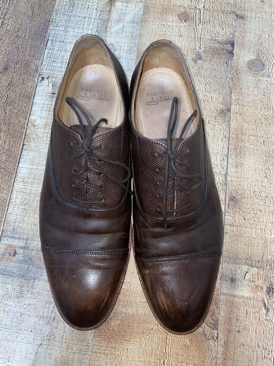 Warfield & Grand Brown Leather Oxford Men display picture 1