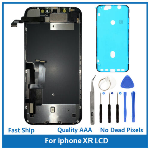 iPhone XR 6,1" remplacement plein écran 3D tactile LCD haut-parleur outils de proximité - Photo 1 sur 9