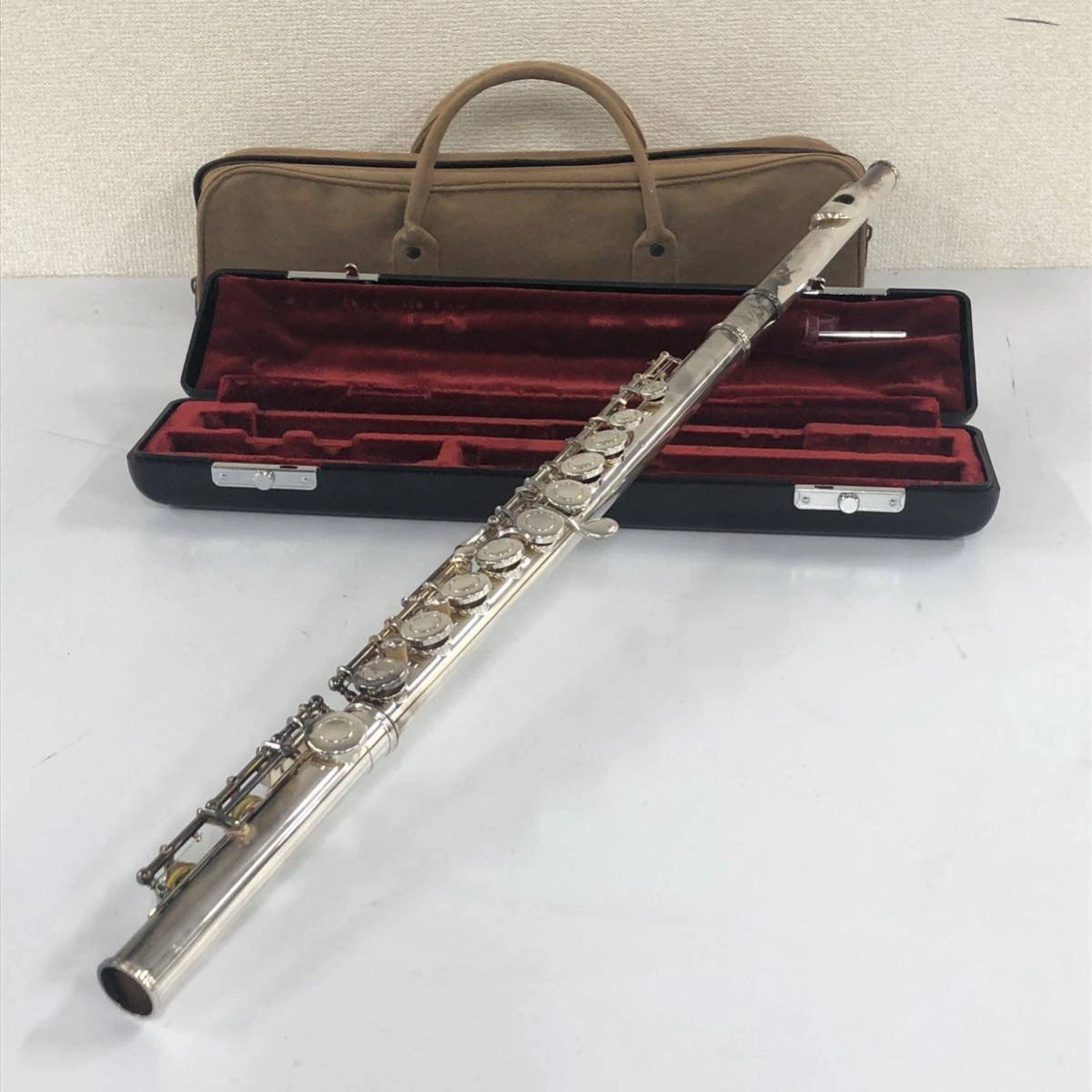 YAMAHA YFL-411 Flute Silver With Case JAPAN | eBay
