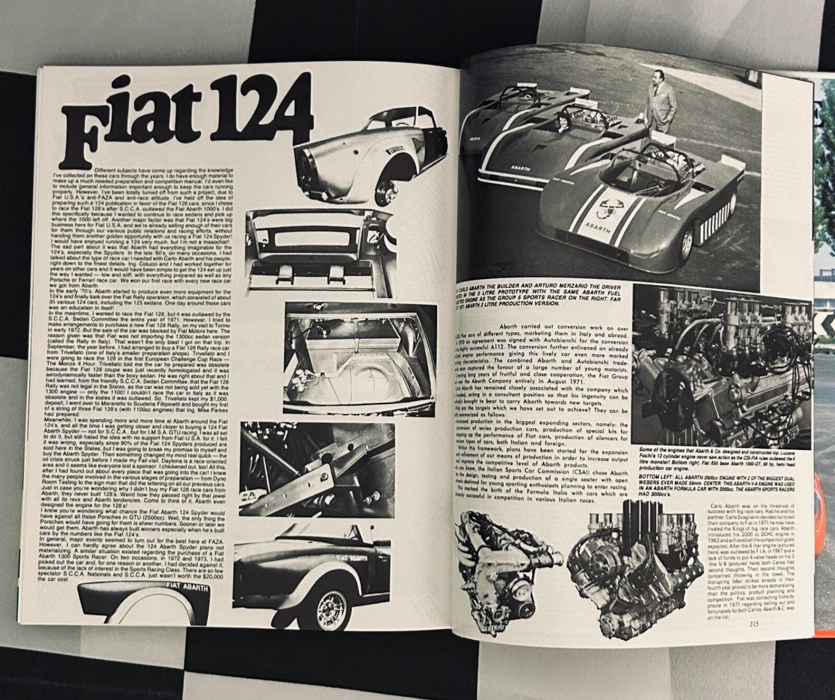 ABARTH KING OF SMALL CARS ALFRED CONSENTINO BOOK FAZA FIAT 595 600