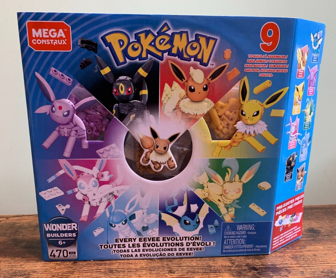 Mega Construx POKEMON Every Eevee Evolution! From Japan 887961770582