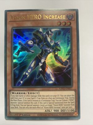 YuGiOh Vision Hero Increase GFP2-EN057 Ultra Rare