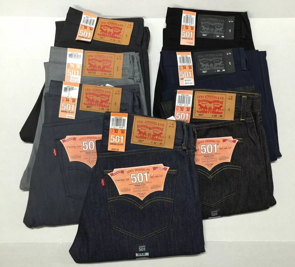 Levi's Men's 501 Original Shrink-to-Fit Jeans