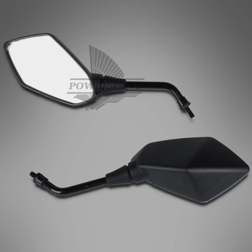 8mm Reverse Pair Of Rear View Side Mirrors For Kawasaki Z1000 Z750 ER6N KLE400 - Picture 4 of 9