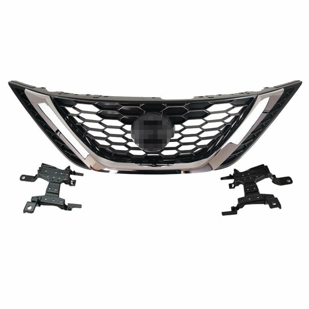 For Nissan Sentra 2016 2017 2018 Front Bumper Upper Chrome Grill ABS + Chrome