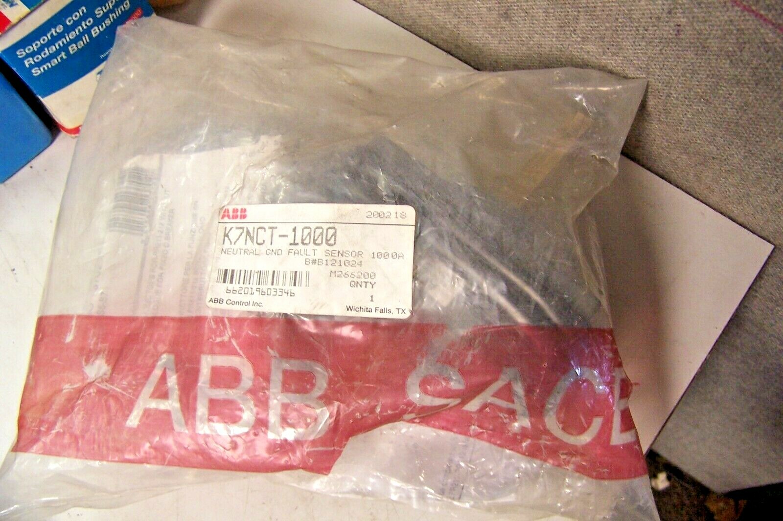 NEW ABB NEUTRAL GROUND FAULT SENSOR 1000 AMP 600 VAC K7NCT-1000 | eBay
