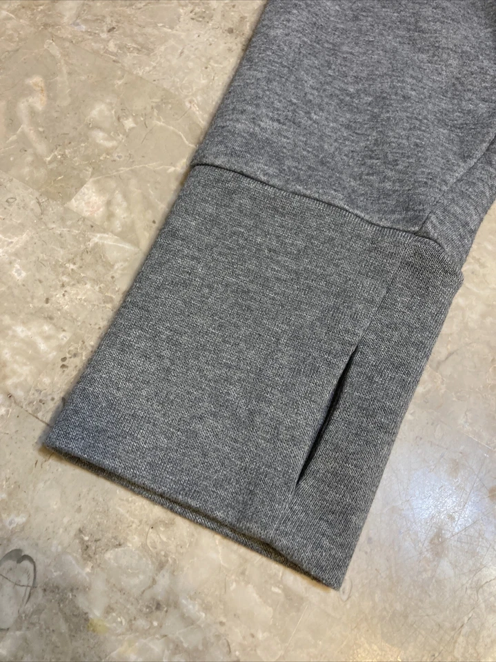 Sudadera túnica cuello embudo Fabletics Zaylee talla L agujeros para los pulgares gris canguro Foto 2 de 4