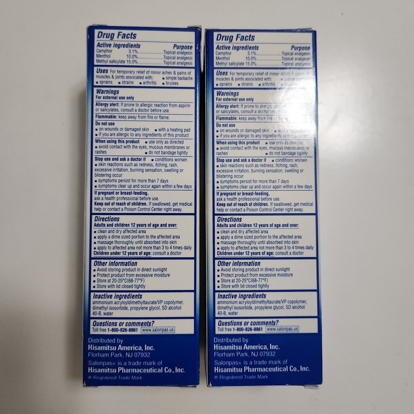 Salonpas Deep Pain Relieving Gel Topical Analgesic Pain 2.75oz X2 Exp