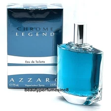 Chrome Legend by Azzaro 2.5 oz / 75 ml Eau De Toilette Spray for Men New In Box
