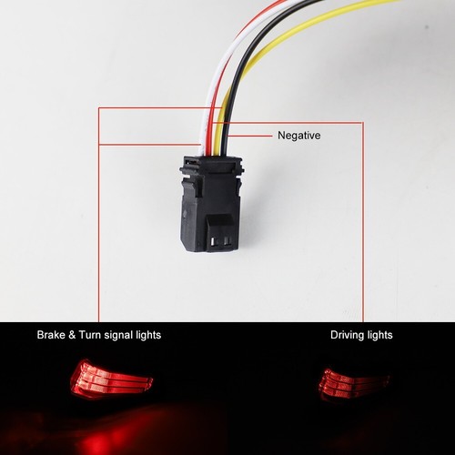 2 PIEZAS LED luces traseras lámpara de freno trasero humo para Can Am Ryker 600 900 2019-2024 - Imagen 13 de 15