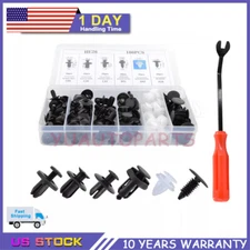 6size 101* Clip Car Push Pin Rivet Bumper Door Panel Retainer Fastener +Tool Kit
